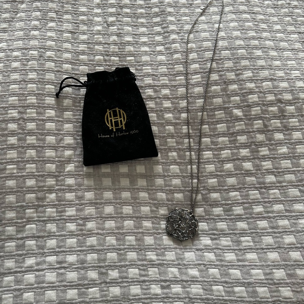 House of Harlow 1960 Silver Pendant Necklace